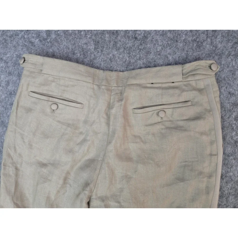 Banana Republic Men's 34x30 Baird McNutt 100% Linen Tuxedo Piping Pants Rare